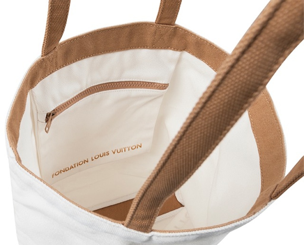 Fondation Louis Vuitton] Canvas Tote Bag Edition White/Gray - 11STREET