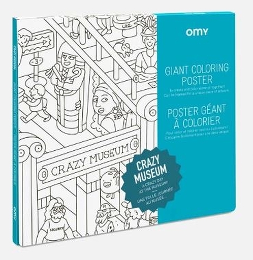 Crazy Museum - Poster géant à colorier