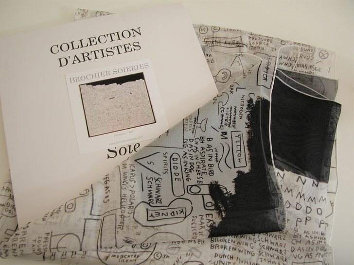 Scarf Pegasus (1987) Jean-Michel Basquiat par Brochier Soieries
